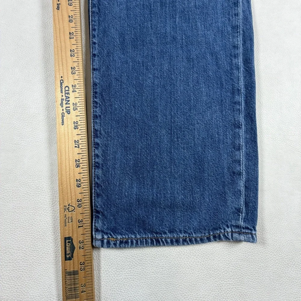 Levis Premium LOT 568 LOOSE STRAIGHT Big E Jeans Cotton Linen Denim Mens 36x32
